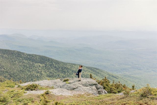 hiking engagement session